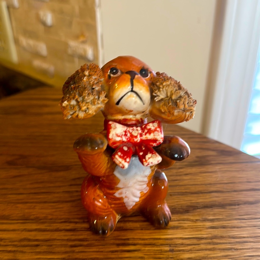 Vintage 60s Lefton Puppy Dog Single Pepper Shaker